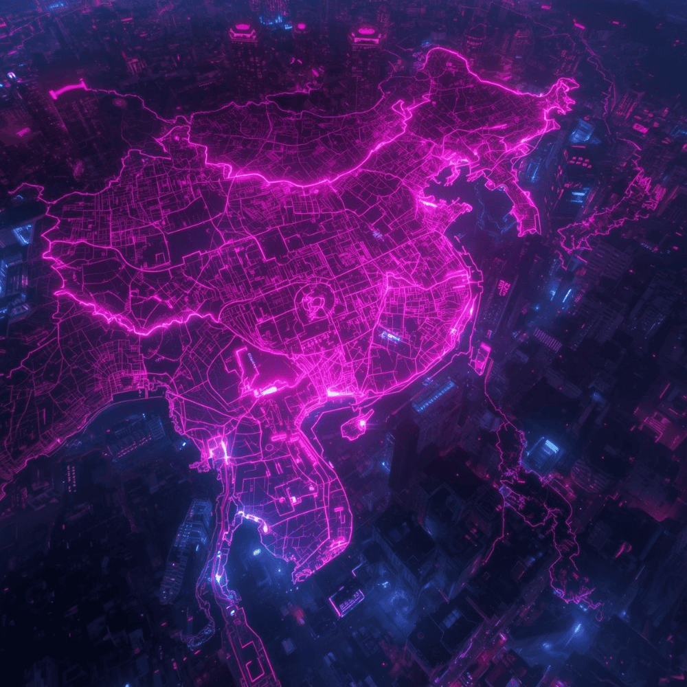 Asian freight map